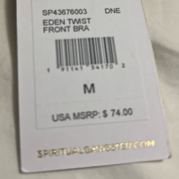 Spiritual Gangster Brown Yoga Sports Bra • NWT • Barefoot Luxury • Boss Babe - Picture 4 of 9